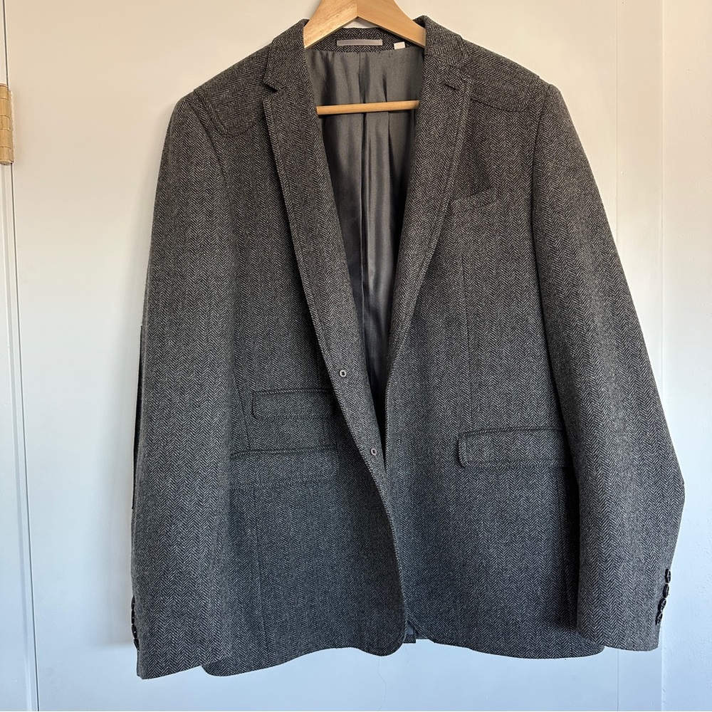 Ben Sherman Plectrum Charcoal Gray Blazer Men's